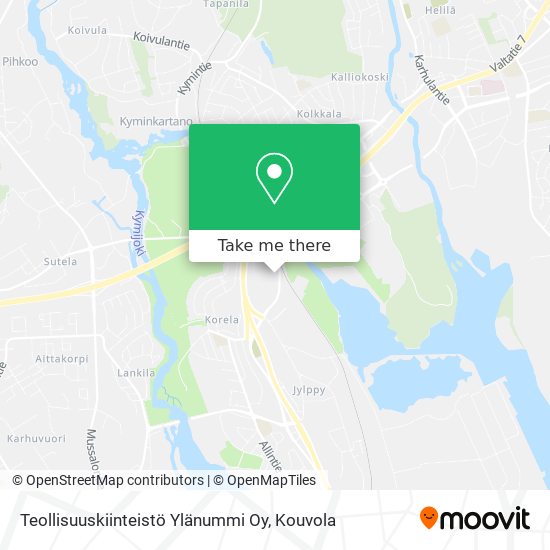 Teollisuuskiinteistö Ylänummi Oy map