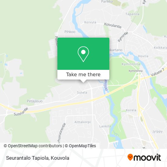 Seurantalo Tapiola map