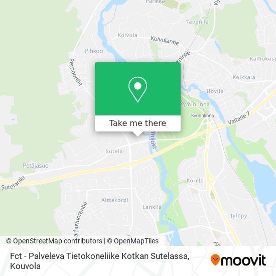Fct - Palveleva Tietokoneliike Kotkan Sutelassa map