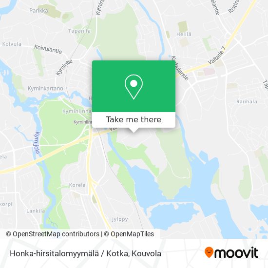 Honka-hirsitalomyymälä / Kotka map
