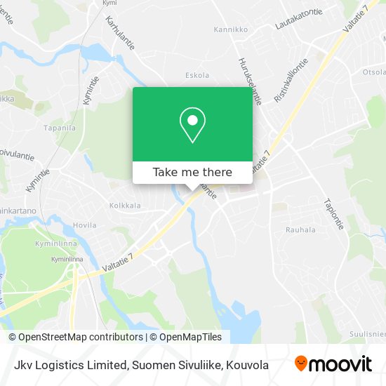 Jkv Logistics Limited, Suomen Sivuliike map