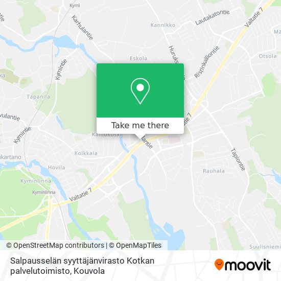 Salpausselän syyttäjänvirasto Kotkan palvelutoimisto map