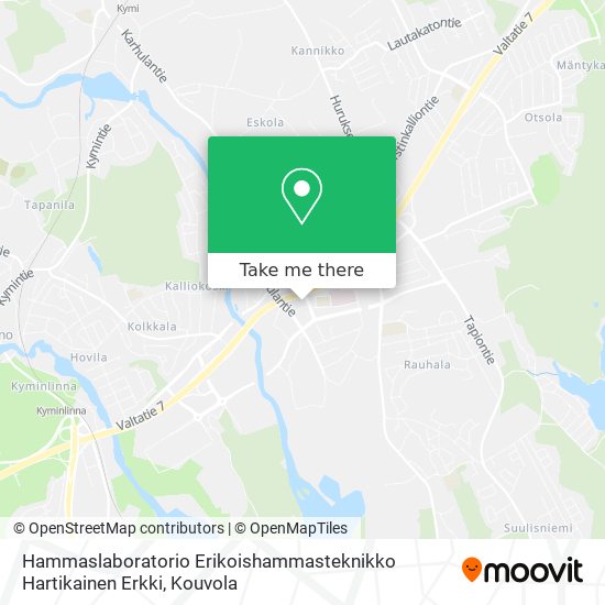 Hammaslaboratorio Erikoishammasteknikko Hartikainen Erkki map
