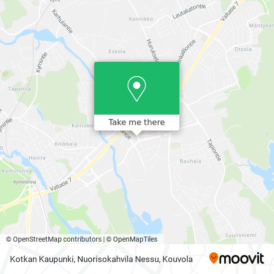 Kotkan Kaupunki, Nuorisokahvila Nessu map