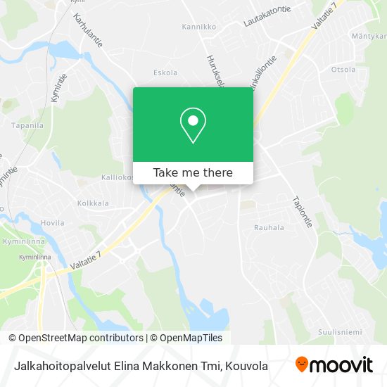 Jalkahoitopalvelut Elina Makkonen Tmi map