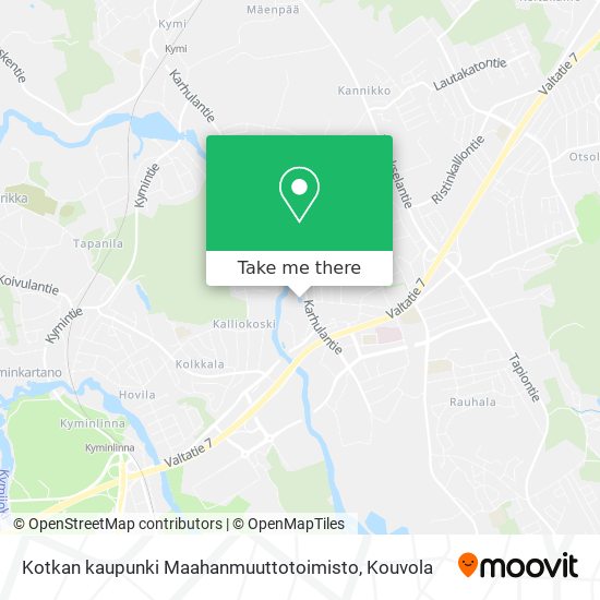 Kotkan kaupunki Maahanmuuttotoimisto map