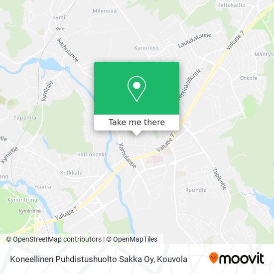 Koneellinen Puhdistushuolto Sakka Oy map