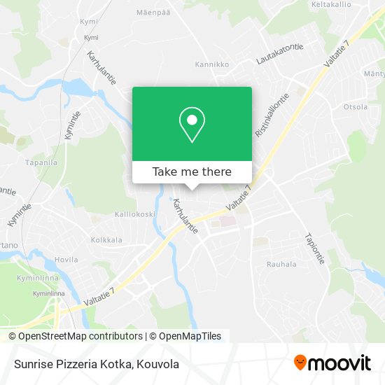 Sunrise Pizzeria Kotka map
