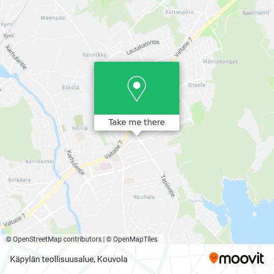 Käpylän teollisuusalue map