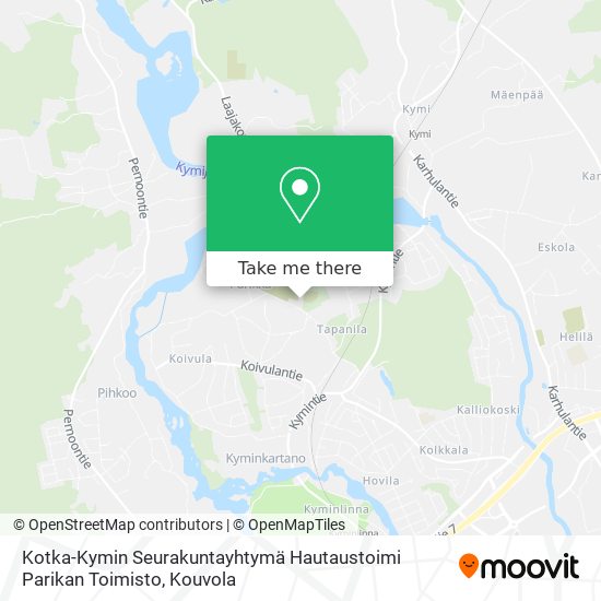 Kotka-Kymin Seurakuntayhtymä Hautaustoimi Parikan Toimisto map