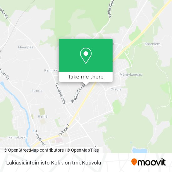 Lakiasiaintoimisto Kokk´on tmi map