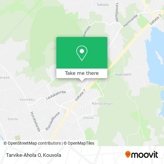 Tarvike-Ahola O map