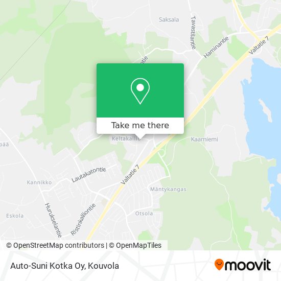 Auto-Suni Kotka Oy map