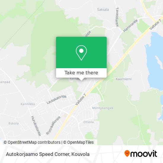 Autokorjaamo Speed Corner map