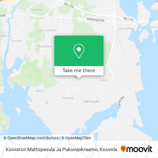 Koiviston Mattopesula Ja Pukuvuokraamo map