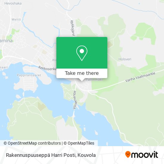 Rakennuspuuseppä Harri Posti map