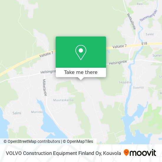 VOLVO Construction Equipment Finland Oy map