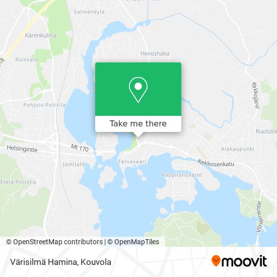 Värisilmä Hamina map