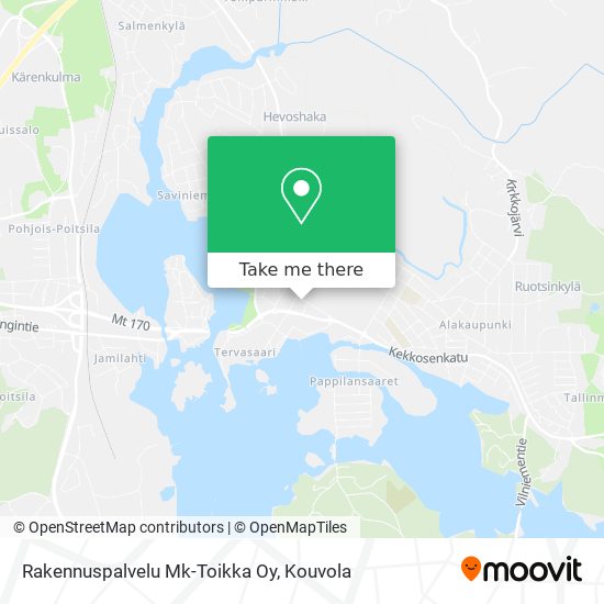 Rakennuspalvelu Mk-Toikka Oy map