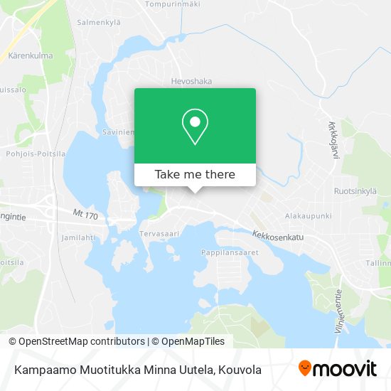 Kampaamo Muotitukka Minna Uutela map