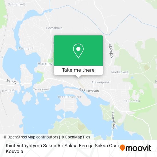 Kiinteistöyhtymä Saksa Ari Saksa Eero ja Saksa Ossi map