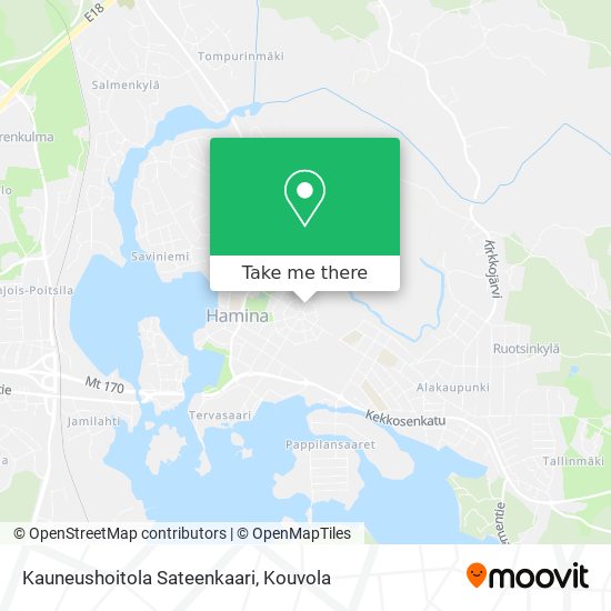 Kauneushoitola Sateenkaari map