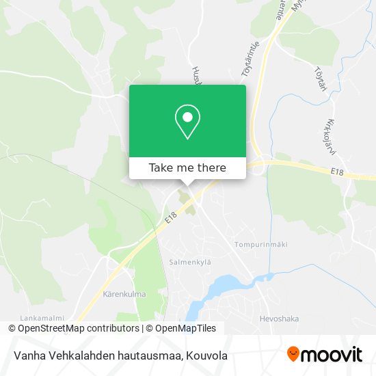 Vanha Vehkalahden hautausmaa map