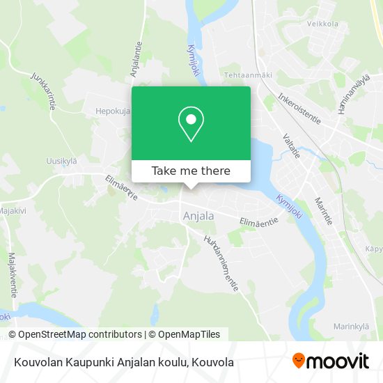 Kouvolan Kaupunki Anjalan koulu map