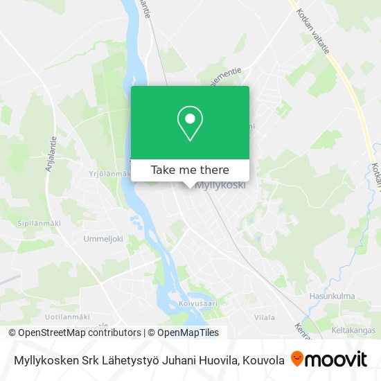 Myllykosken Srk Lähetystyö Juhani Huovila map