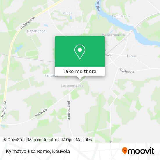 Kylmätyö Esa Romo map