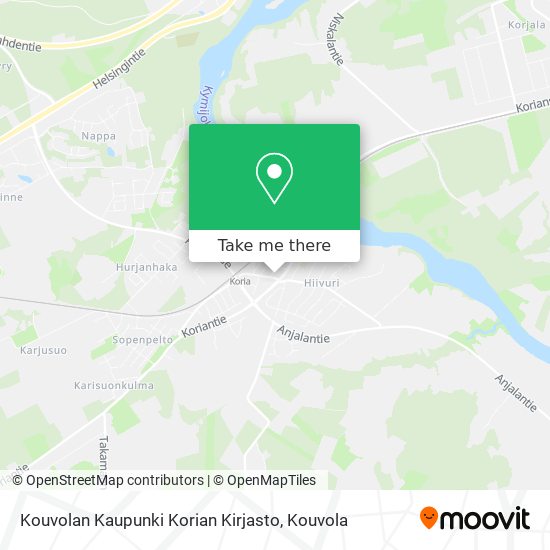 Kouvolan Kaupunki Korian Kirjasto map