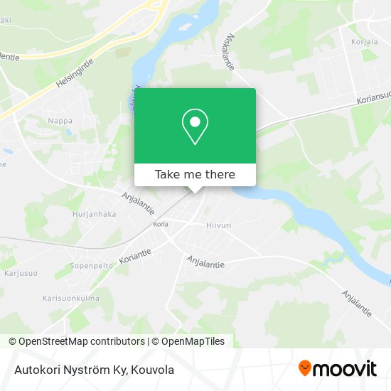 Autokori Nyström Ky map