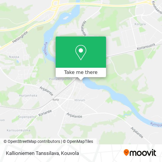 Kallioniemen Tanssilava map