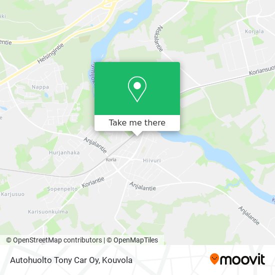 Autohuolto Tony Car Oy map