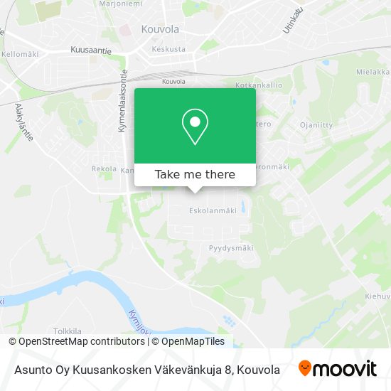 Asunto Oy Kuusankosken Väkevänkuja 8 map