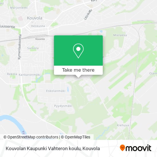 Kouvolan Kaupunki Vahteron koulu map