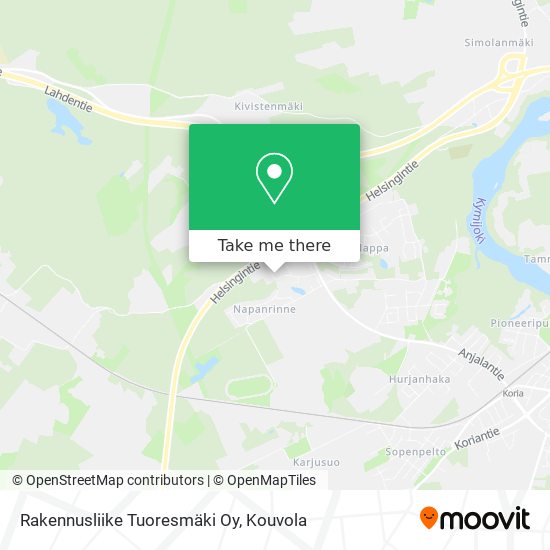 Rakennusliike Tuoresmäki Oy map