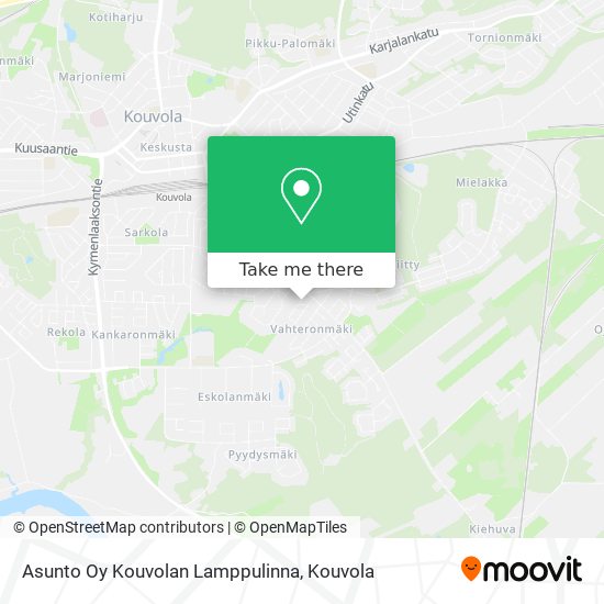 Asunto Oy Kouvolan Lamppulinna map