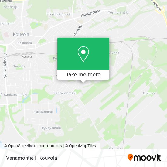 Vanamontie I map