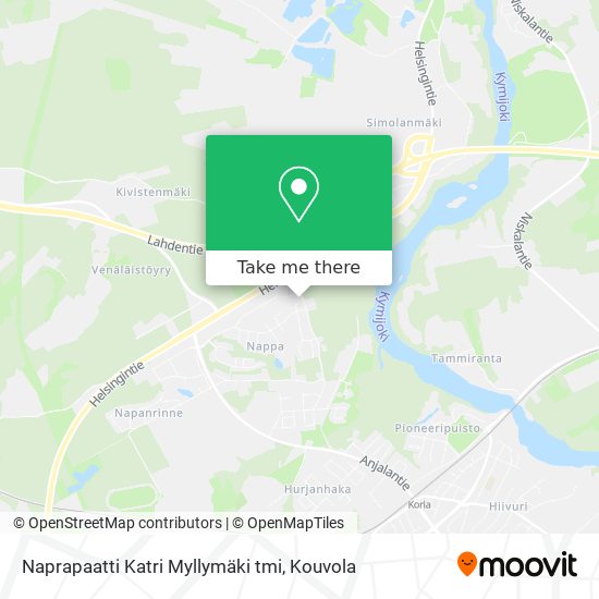 Naprapaatti Katri Myllymäki tmi map