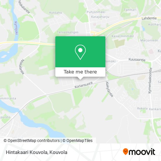 Hintakaari Kouvola map