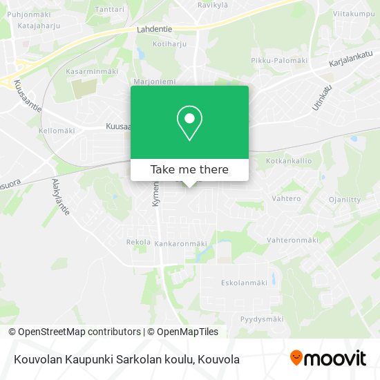 Kouvolan Kaupunki Sarkolan koulu map