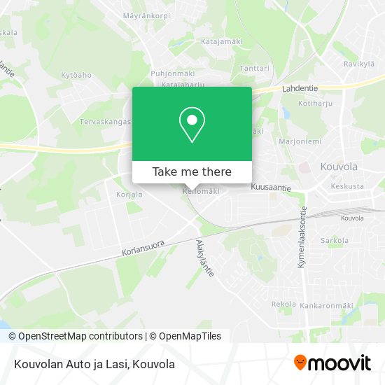 Kouvolan Auto ja Lasi map