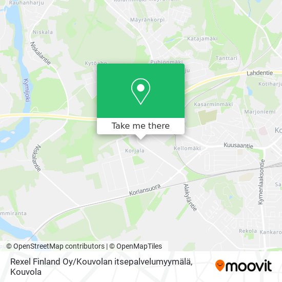 Rexel Finland Oy / Kouvolan itsepalvelumyymälä map