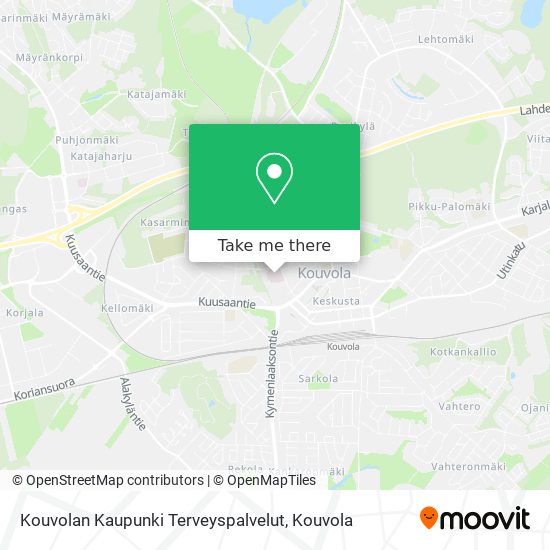 Kouvolan Kaupunki Terveyspalvelut map