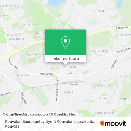 Kouvolan Seurakuntayhtymä Kouvolan seurakunta map