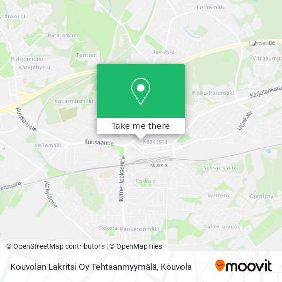 Kouvolan Lakritsi Oy Tehtaanmyymälä map