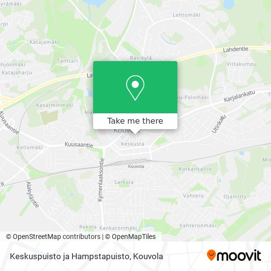 Keskuspuisto ja Hampstapuisto map