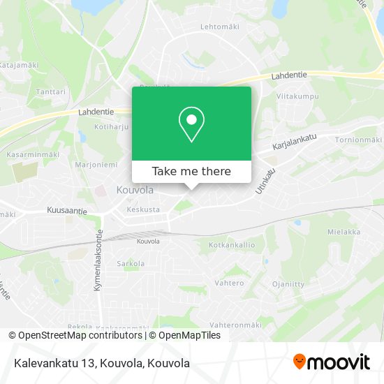 Kalevankatu 13, Kouvola map