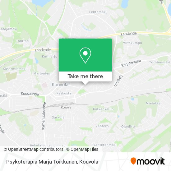 Psykoterapia Marja Toikkanen map